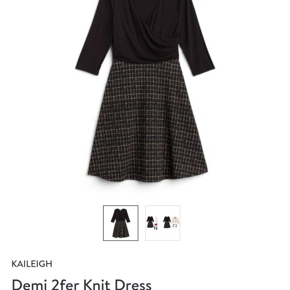 KAILEIGH Demi 2fer Knit Dress